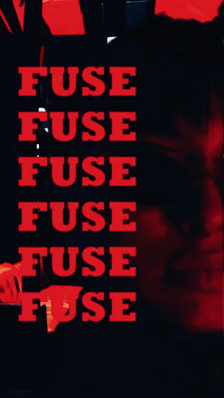 FUSE - scarlet wordmark over the night